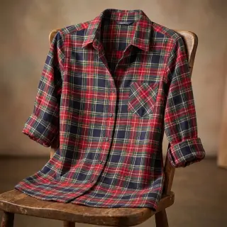 Bavlnená látka LIGHT FLANNEL Check design C