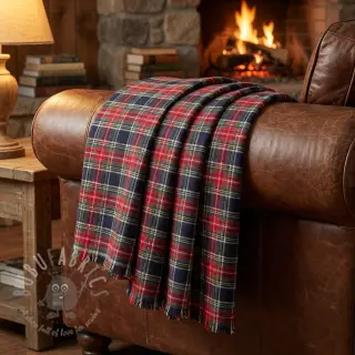 Puuvillakangas LIGHT FLANNEL Check design C
