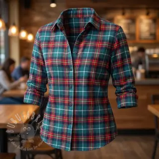 Puuvillakangas LIGHT FLANNEL Check design E
