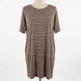 Úplet Stripes taupe
