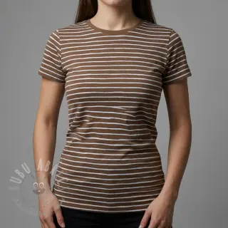 Úplet Stripes dark khaki