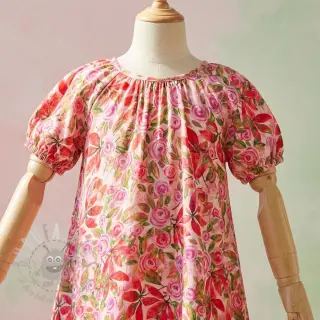 Viskoosi RAYON POPLIN Printed Rosie design A