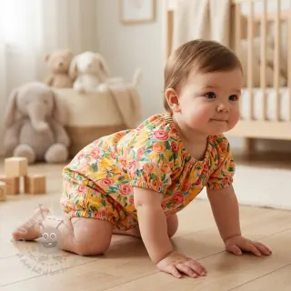 Viskoosi RAYON POPLIN Printed Rosie design C