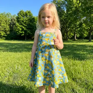 Viskoosi RAYON POPLIN Fruity design Ja