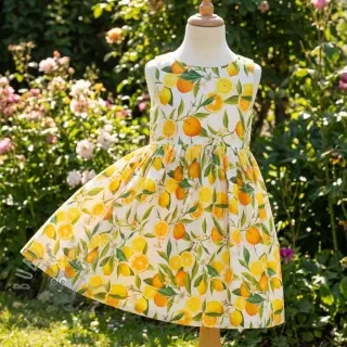 Viskoosi RAYON POPLIN Fruity design D