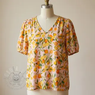 Viskoosi RAYON POPLIN Fruity design F