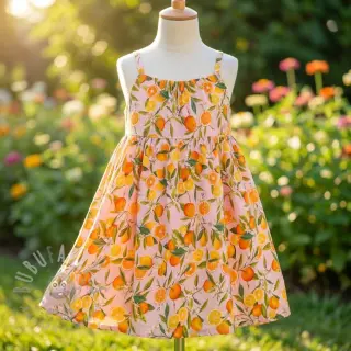 Viskoosi RAYON POPLIN Fruity design F