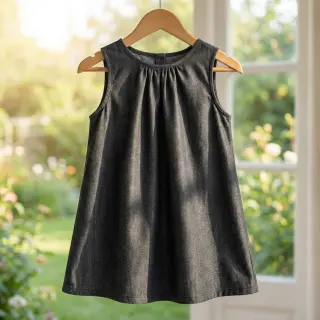Bavlnená látka JEANS Chambre black