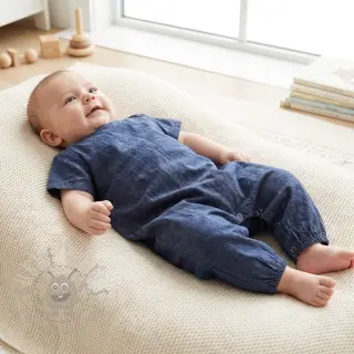 Puuvillakangas JEANS Chambre dark blue