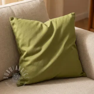 Puuvillakangas TWILL soft brushed lime