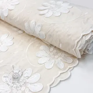 Puuvillakangas EMBROIDERY Bellagio cream