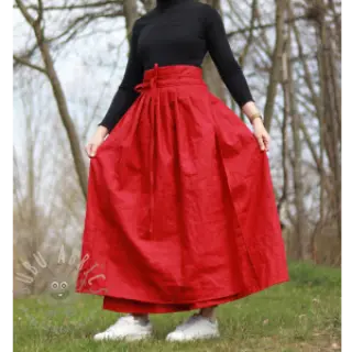 Esipesty pellava dark red
