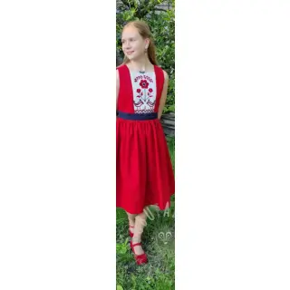 Esipesty pellava dark red