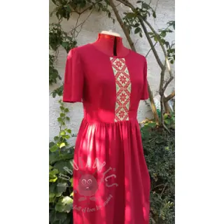Esipesty pellava dark red