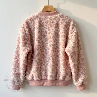 Päällystakkikangas TEDDY Panthera old pink