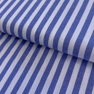 Bavlnená látka YARN DYED BIG Stripes blue