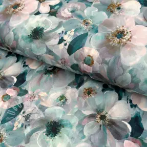 Neulos VISCOSE LYCRA HEAVY Classic flowers design B