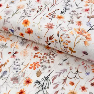 Viskoosi pellavalla Flower sea design B