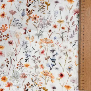 Viskoosi pellavalla Flower sea design B