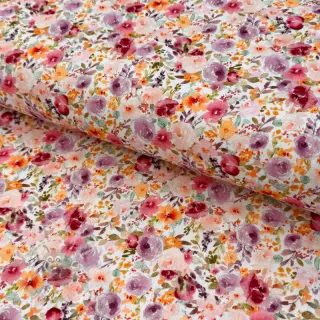 Viskoosi pellavalla Floral design C
