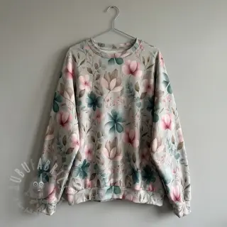 Neulos VISCOSE LYCRA HEAVY Classic flowers design C