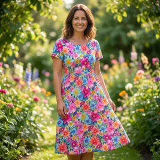 Neulos VISCOSE LYCRA HEAVY Full colors design E