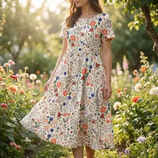 Viskoosi pellavalla Botanic design B