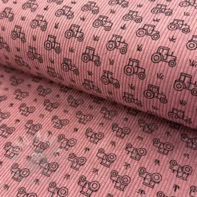 Vakosametti STRETCH Tractors old pink