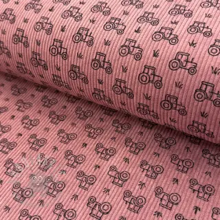 Vakosametti STRETCH Tractors old pink