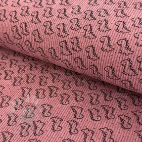 Vakosametti STRETCH Little dino old pink