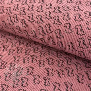 Vakosametti STRETCH Little dino old pink