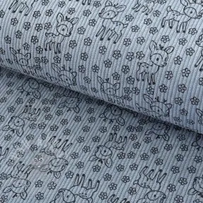 Vakosametti STRETCH Little deer old blue