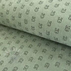 Vakosametti STRETCH Little bunny old green