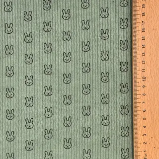Menčester STRETCH Little bunny old green