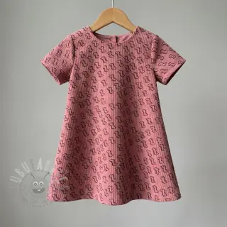 Vakosametti STRETCH Little dino old pink