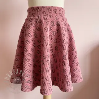 Vakosametti STRETCH Little dino old pink