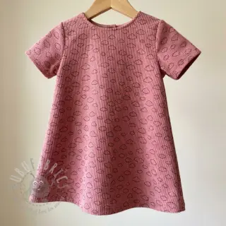 Vakosametti STRETCH Little clouds old pink