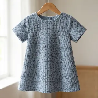 Menčester STRETCH Little deer old blue