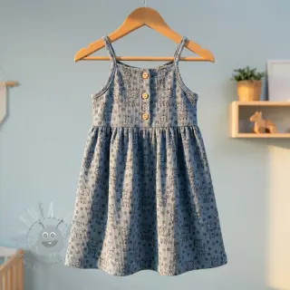 Vakosametti STRETCH Little deer old blue
