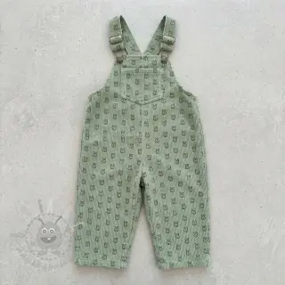 Vakosametti STRETCH Little bunny old green