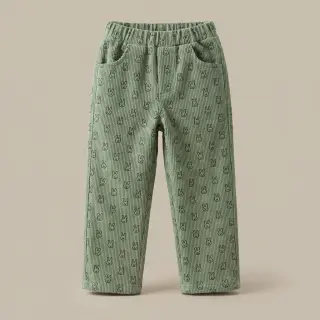 Menčester STRETCH Little bunny old green