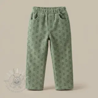 Vakosametti STRETCH Little bunny old green