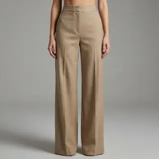 Viskóza s ľanom SPANDEX taupe