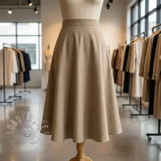 viskoosi pellavalla SPANDEX taupe