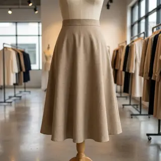 Viskóza s ľanom SPANDEX taupe