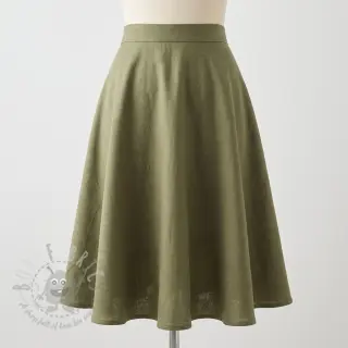 viskoosi pellavalla SPANDEX moss green