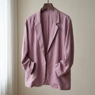 Viskóza s ľanom SPANDEX lilac