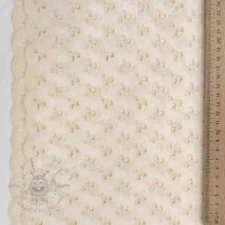 Puuvillakangas EMBROIDERY Rosemary off white