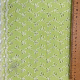 Puuvillakangas EMBROIDERY Rosemary lime