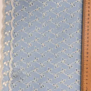 Puuvillakangas EMBROIDERY Rosemary light blue